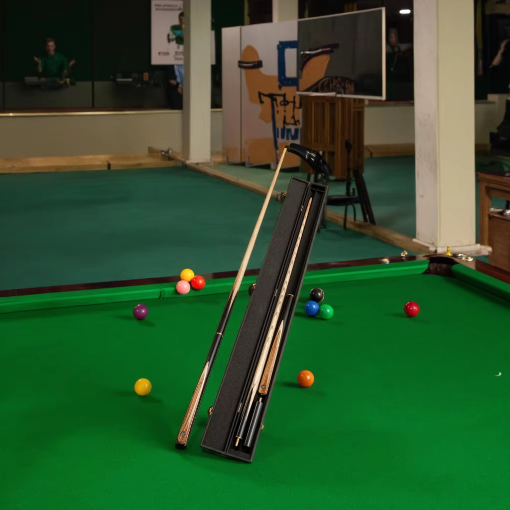 1/2 Joint Solid Wood American Nine-Ball Pool Table Games Cue 3/4 Tacos Rod with Rubber Grip 13mm Tip